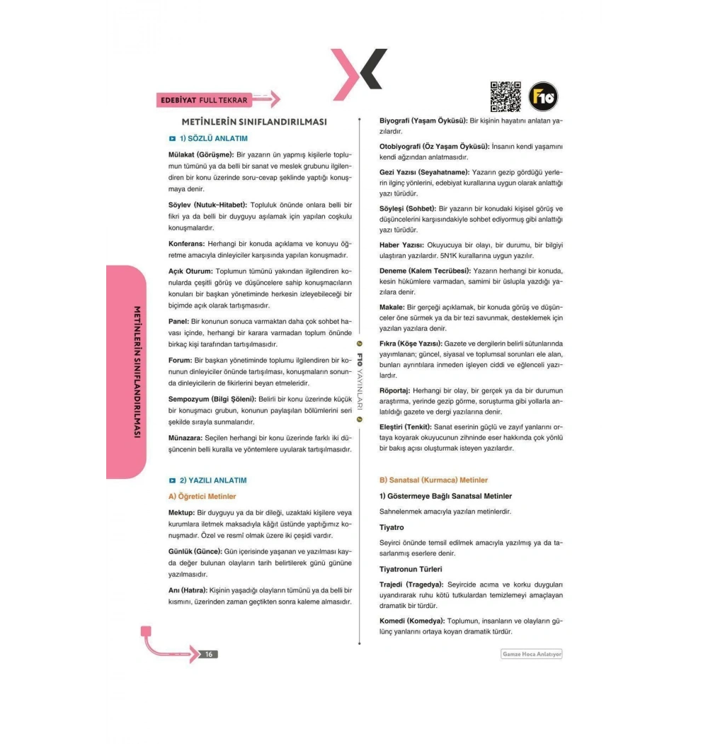 F10 Ayt Edebiyat Full Tekrar Türkçenin Matematiği Anlatıyor