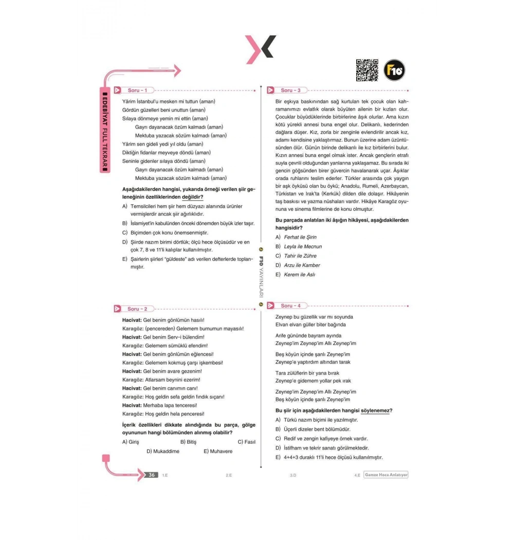 F10 Ayt Edebiyat Full Tekrar Türkçenin Matematiği Anlatıyor