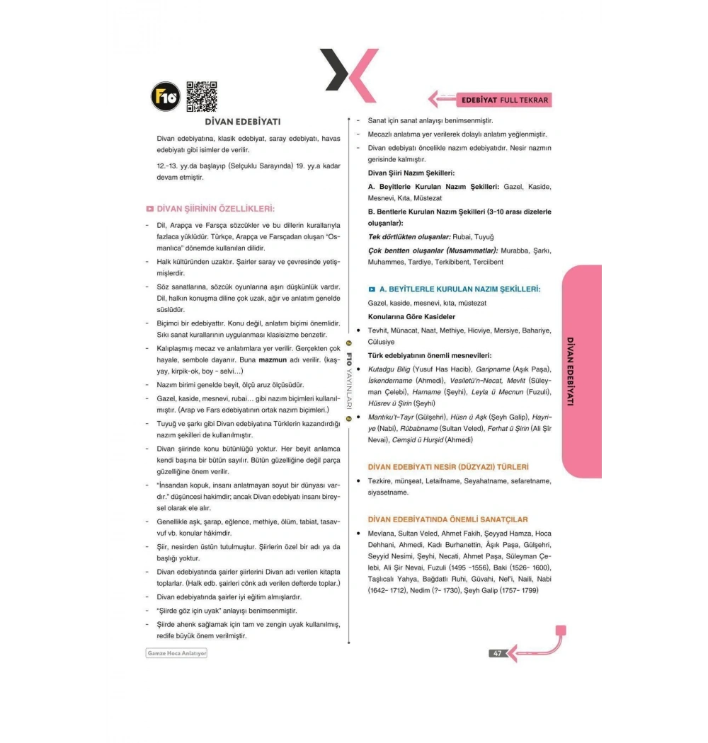 F10 Ayt Edebiyat Full Tekrar Türkçenin Matematiği Anlatıyor