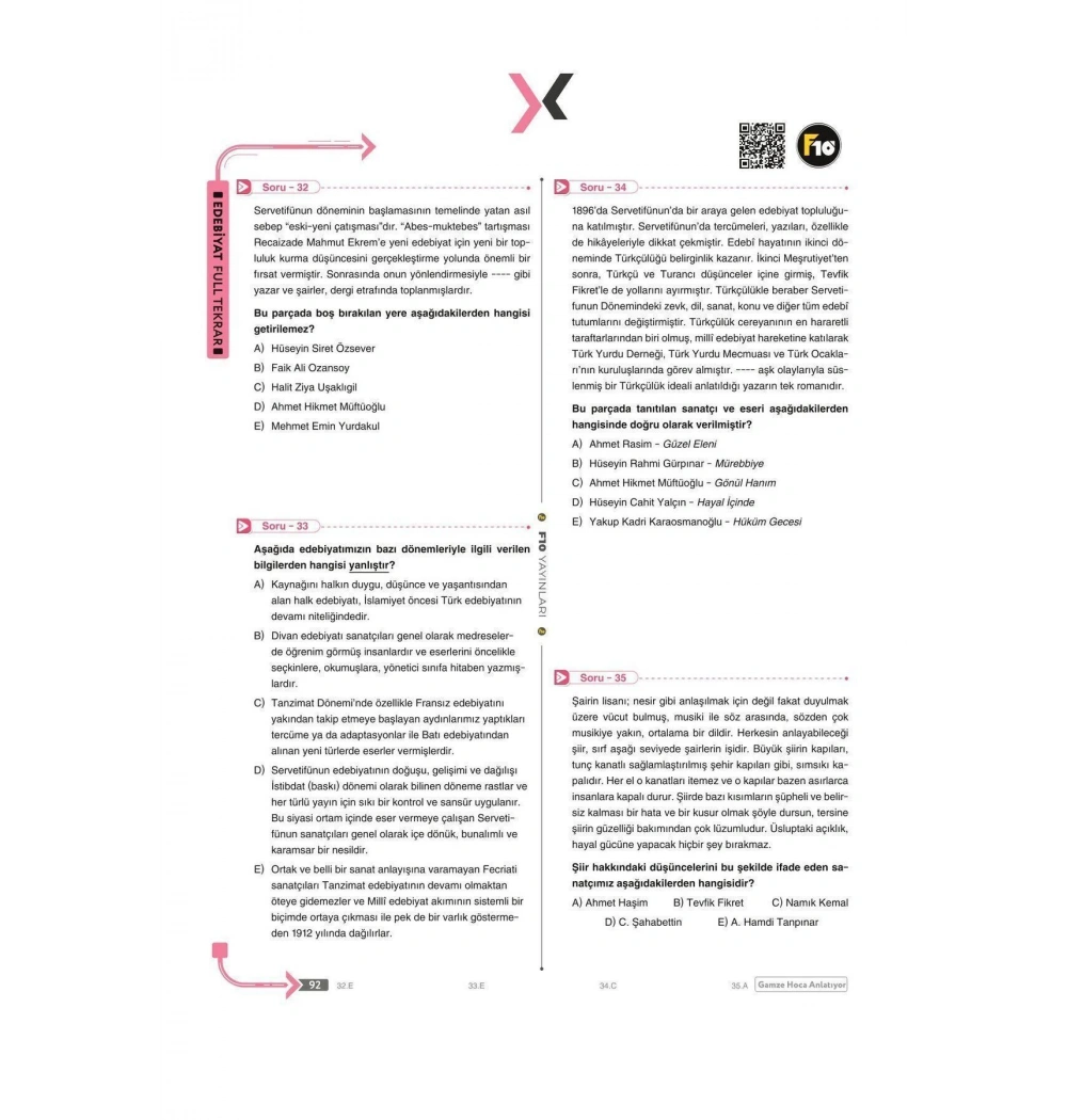 F10 Ayt Edebiyat Full Tekrar Türkçenin Matematiği Anlatıyor