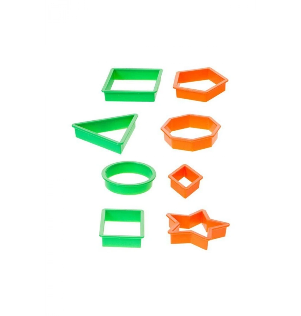 Bu-Bu Hamur Kalıbı Geometrik Şekiller 8 Prç Hk0001