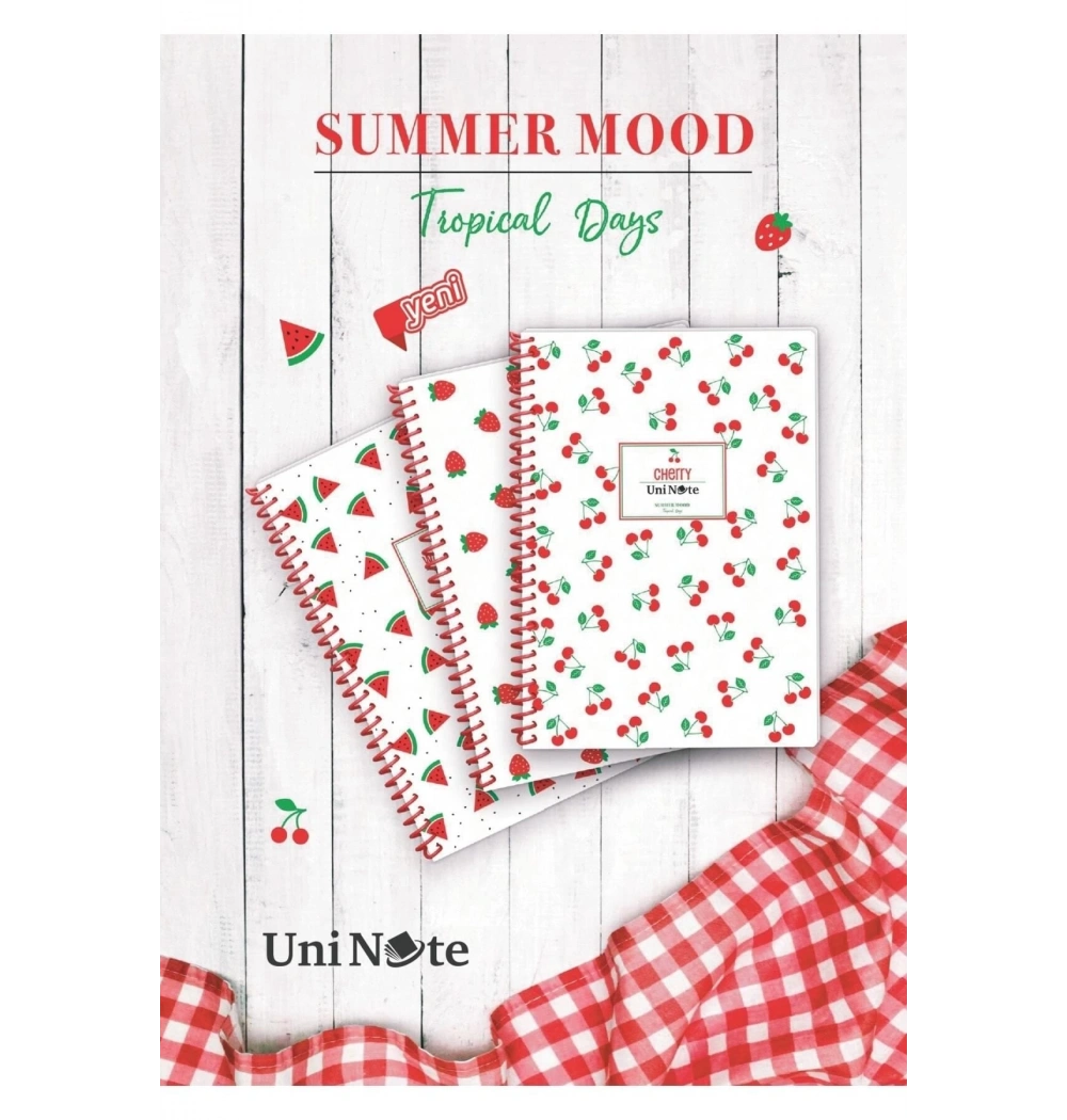 Çınar Summer Mood Sp Pp Kpk 72 Yp Çizgili Defter 71557