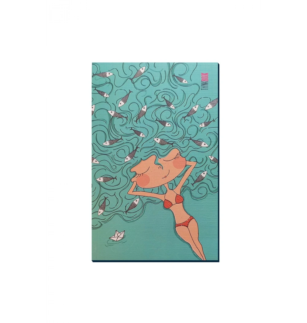 Thinkbook 21,5 X 14 Renkli Sayfalı Düz Defter Balık Marley