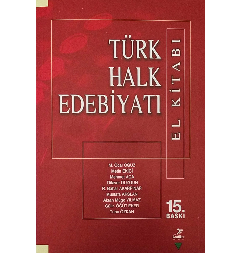 Türk Halk Edebiyatı El Kitabı - Grafiker