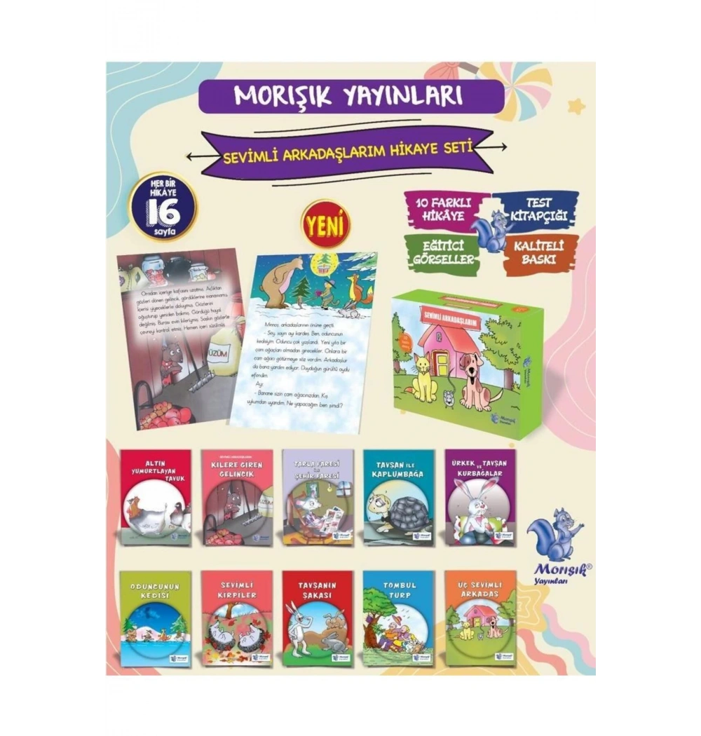 Sevimli Arkadaşlarım 1 .Sınıflara 10 Kitap Morışık