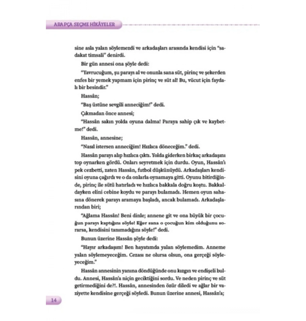 Türkçe Çevirileriyle Arapça Seçme Hikayeler 3.Kitap Musa Yıldız Akdem