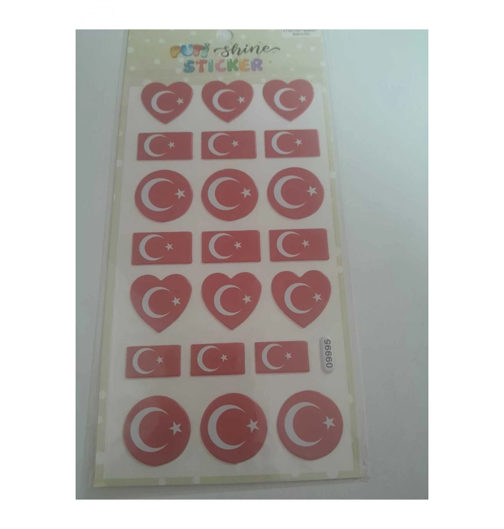 Viva Puti Shıne Sticker Türk Bayrağı 09995