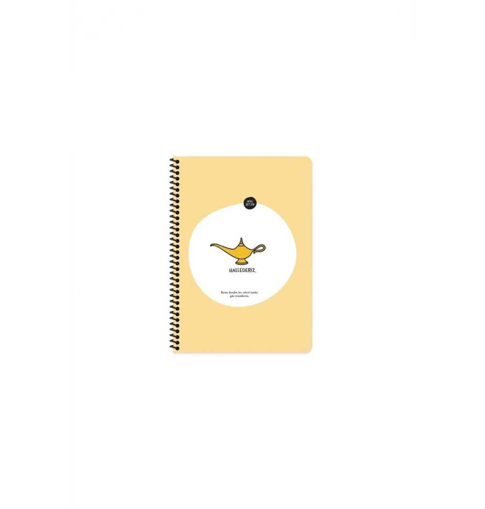 Keskin Color Hisli Şeyler A4 80Yp.Çizgili Spiralli Stickerli Defter - Hallederiz