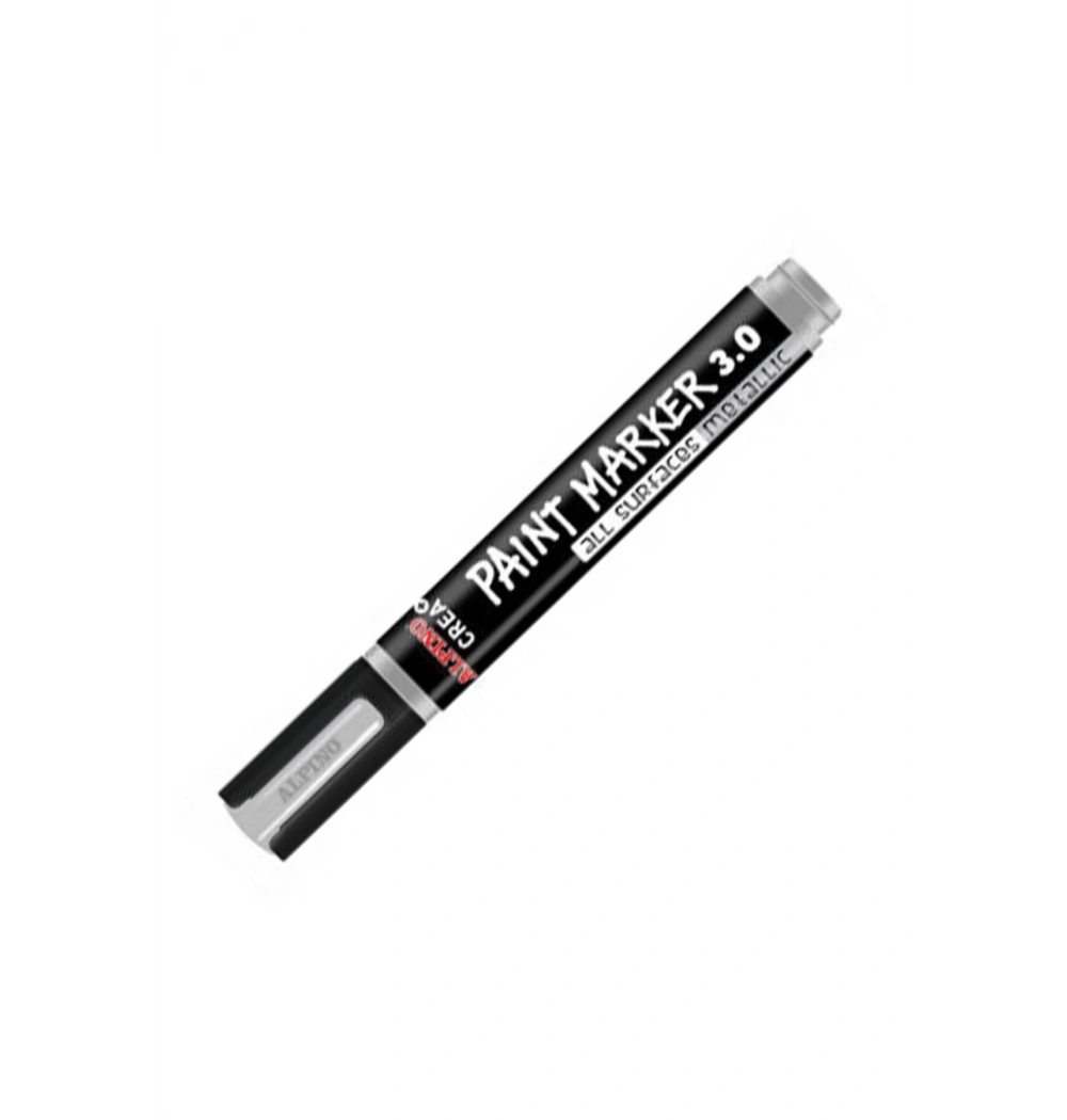 Alpino Ar-0170 Crea Paint Marker Metalik Gümüş
