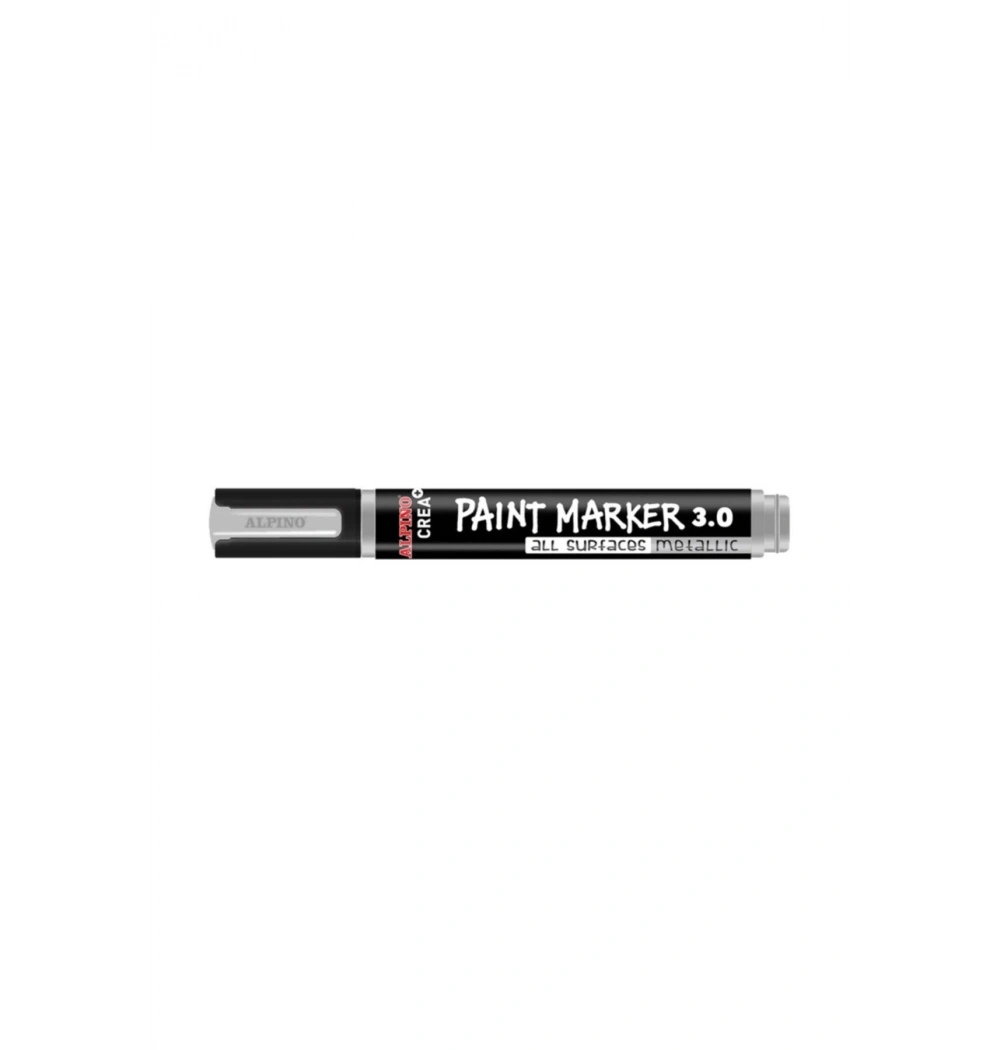 Alpino Ar-0170 Crea Paint Marker Metalik Gümüş