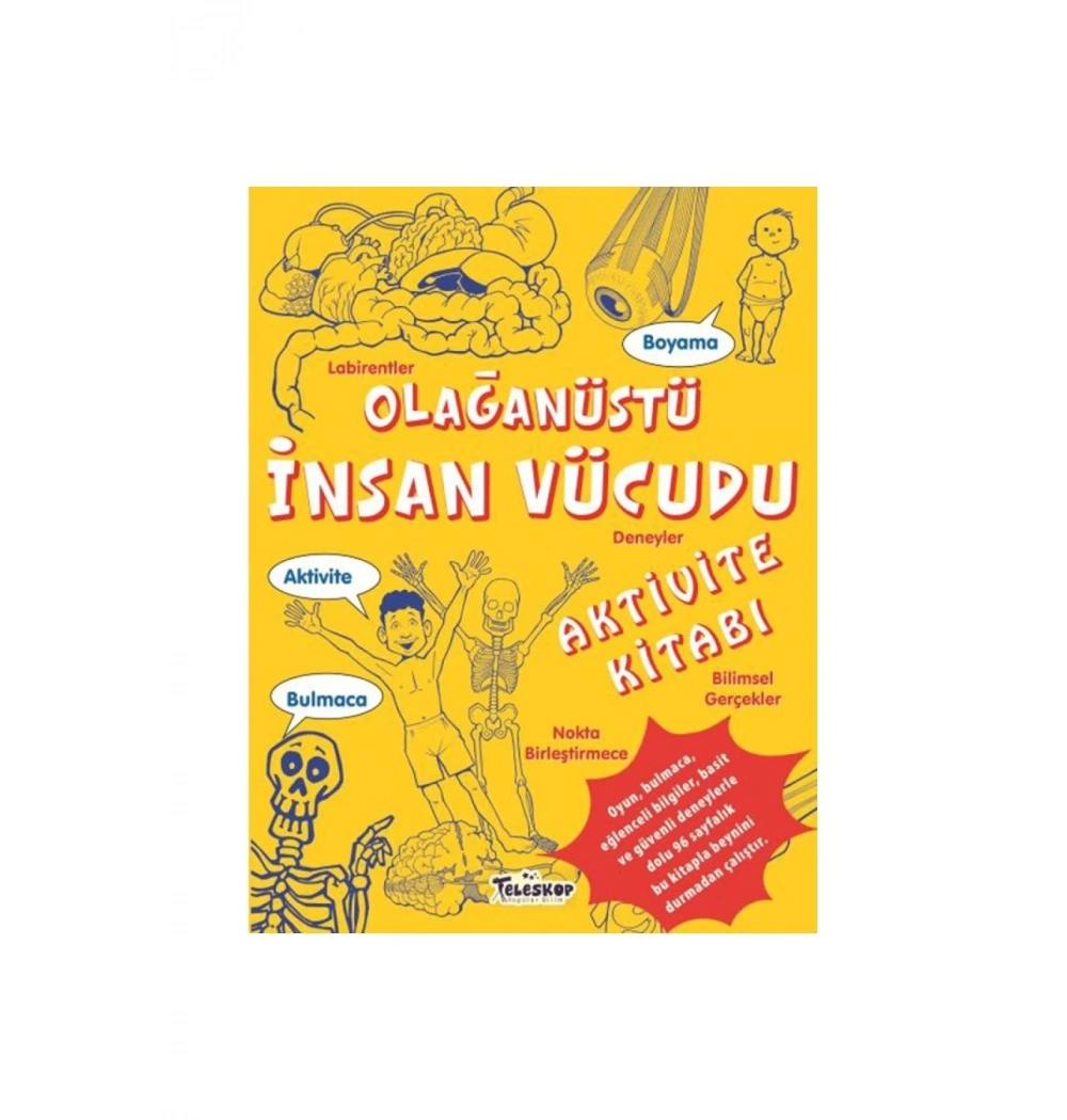 Olağanüstü İnsan Vücudu Aktivite Kitabı Teleskop