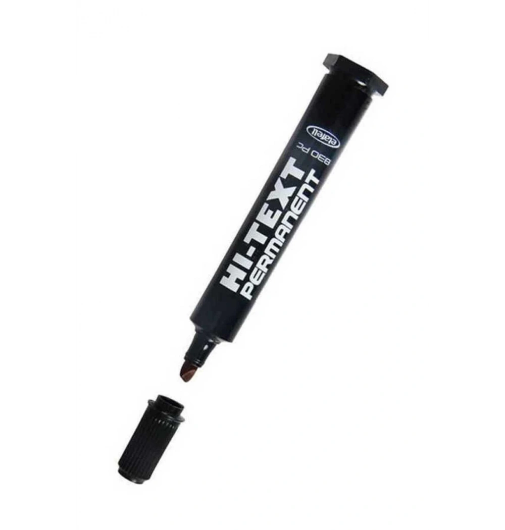 Noki Hı-Text Permanent Marker Kesik Uç Siyah Kod: 830Pcs