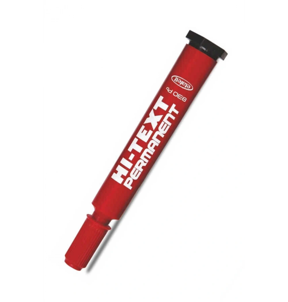 Noki Hı-Text Permanent Marker Yuvarlak Uç Kırmızı Kod:830Pbk