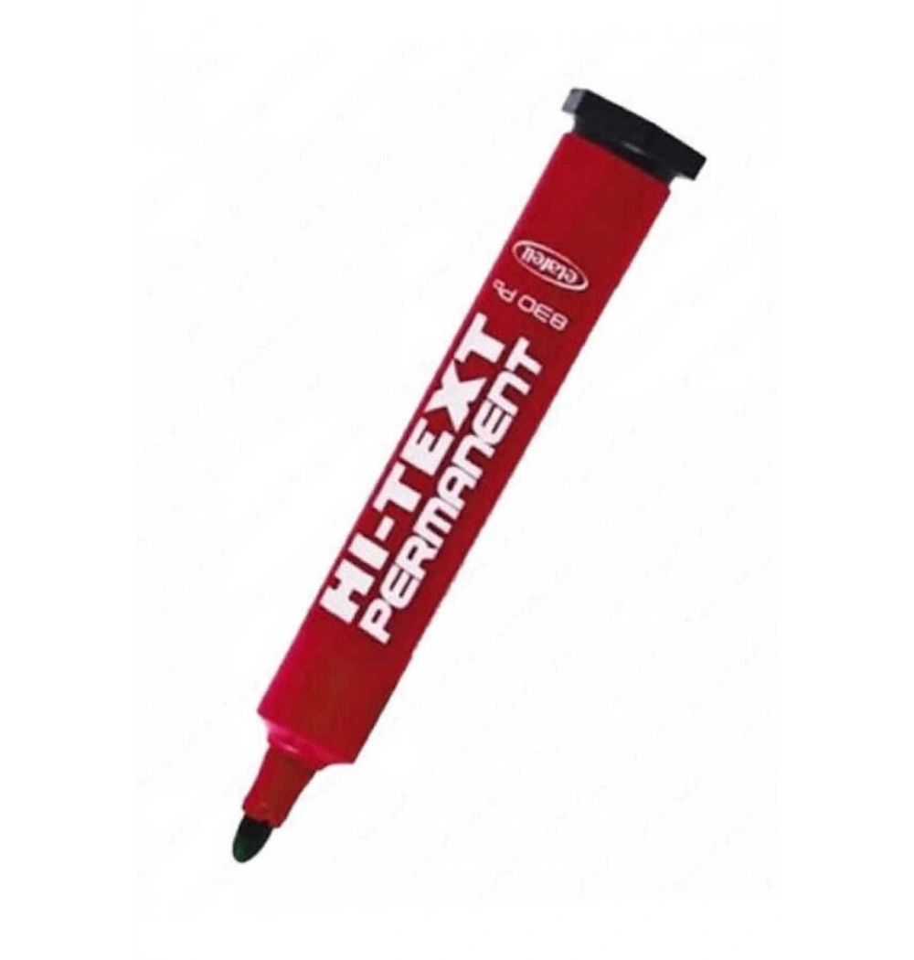 Noki Hı-Text Permanent Marker Yuvarlak Uç Kırmızı Kod:830Pbk