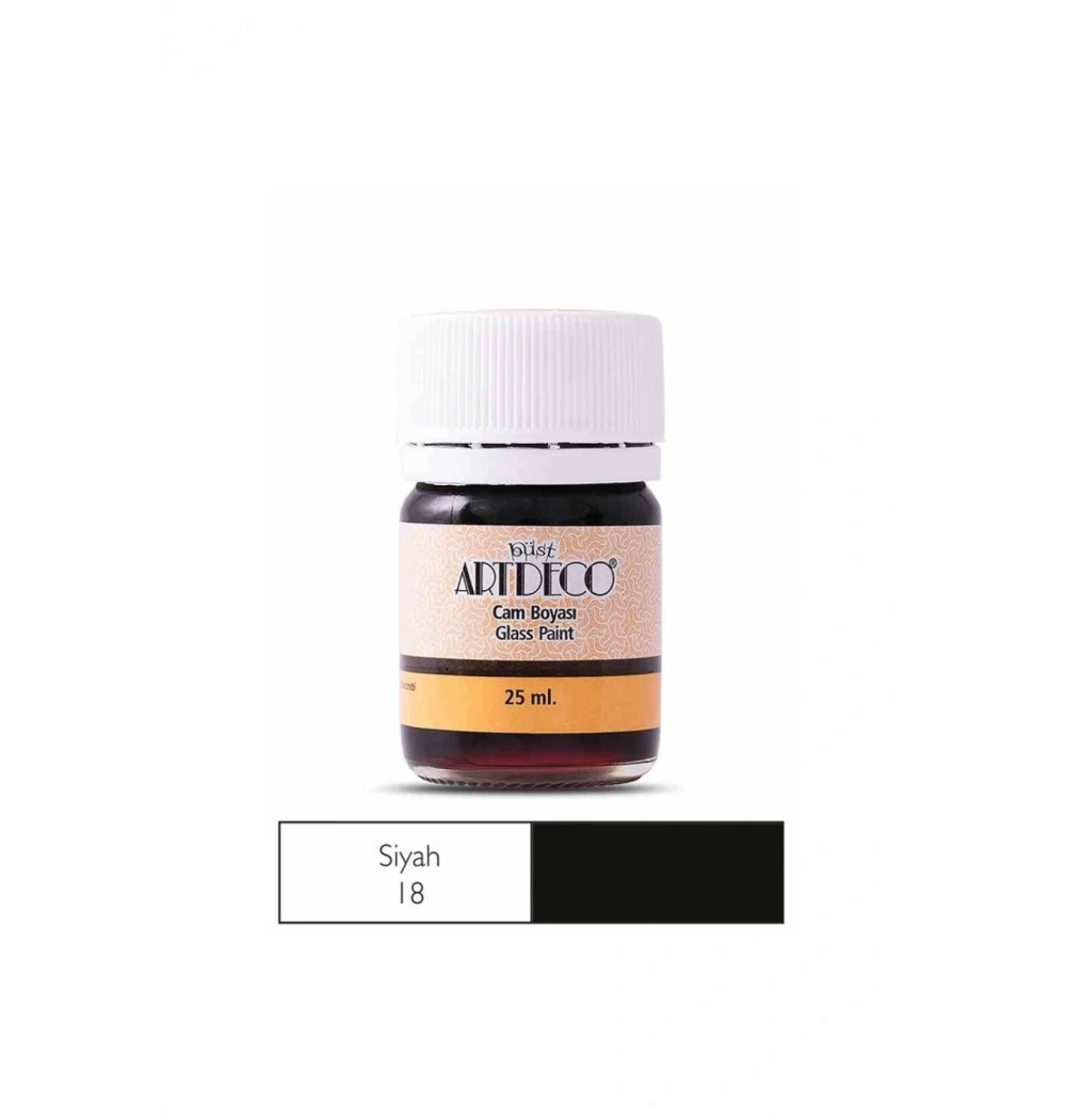 Lisans Artdeco Cam Boyası 25Ml. Siyah Lv-Y-030A-18
