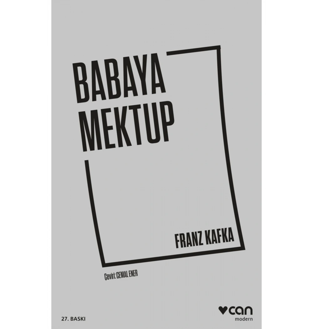 Babaya Mektup Franz Kafka Can yayın