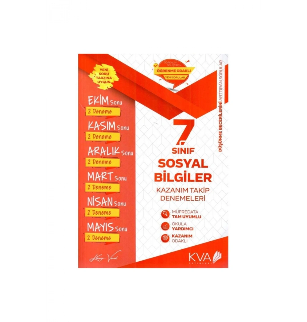 7.Sınıf Sosyal Bilgiler Kazanım Takip Denemeleri Kva