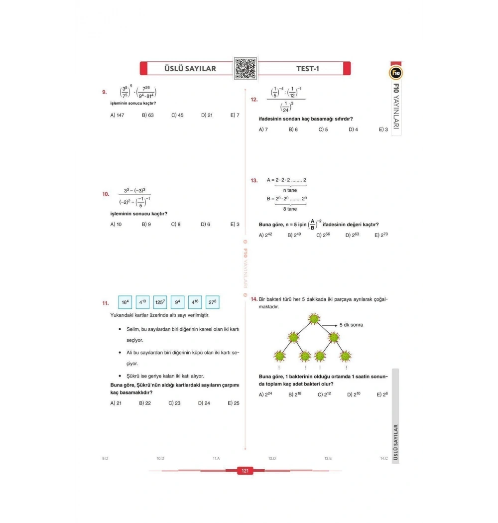 F10 Dgs Kpss Ales Gerçel Matematik Soru Bankası