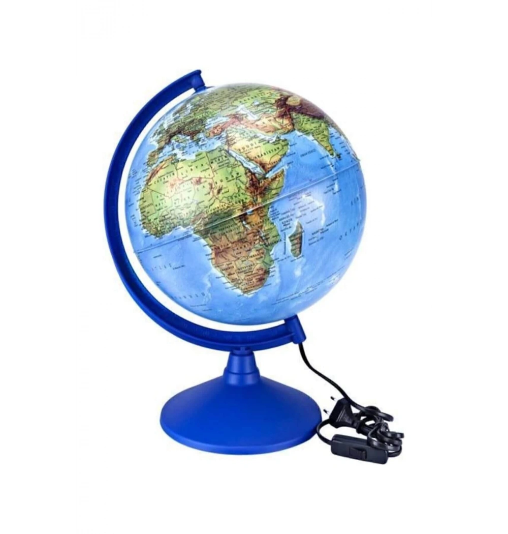 Brons Dünya Fiziki Işıklı - Siyasi Küre 30 Br-808