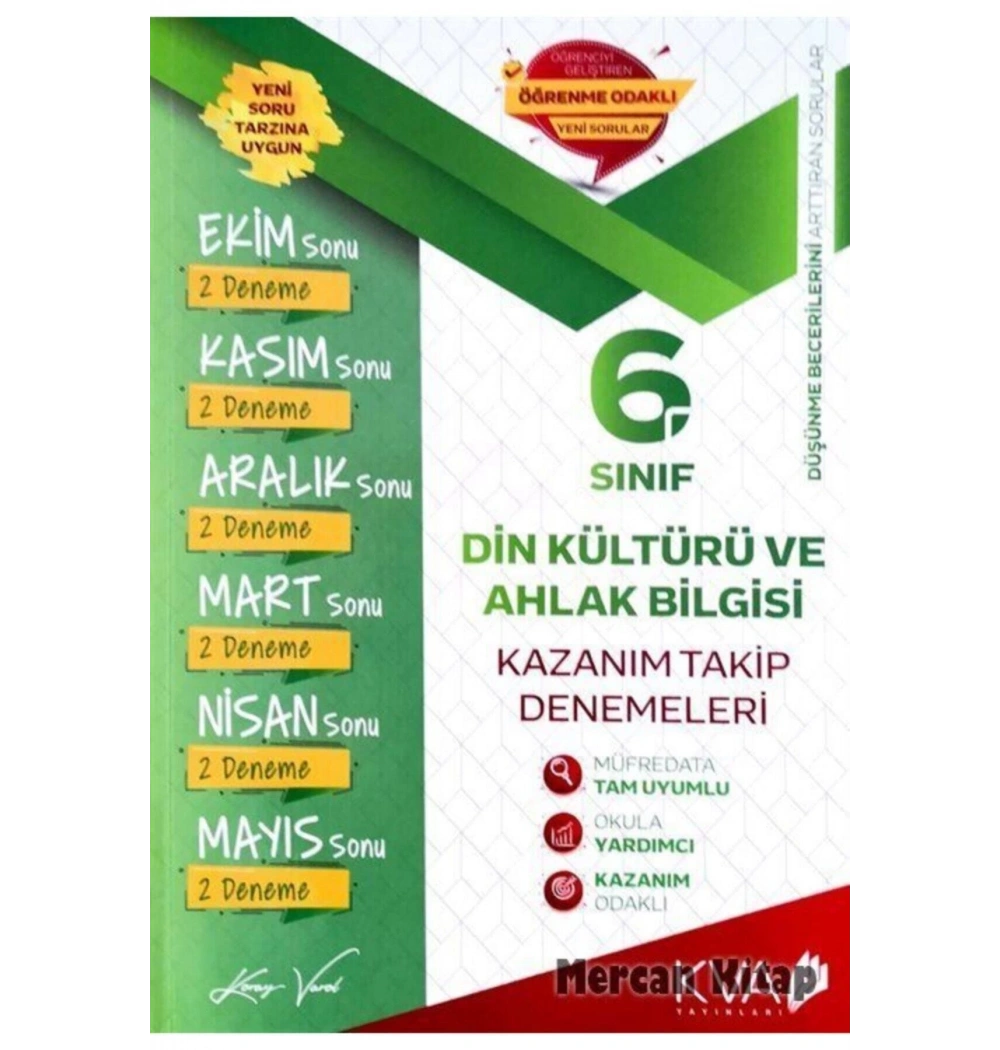 6.Sınıf Din Kültürü Kazanım Takip Denemeleri Koray Varol Akademi