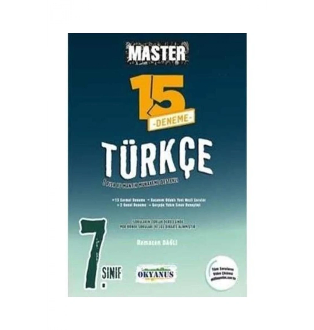 Okyanus 7.Sınıf Türkçe Master 15 Deneme