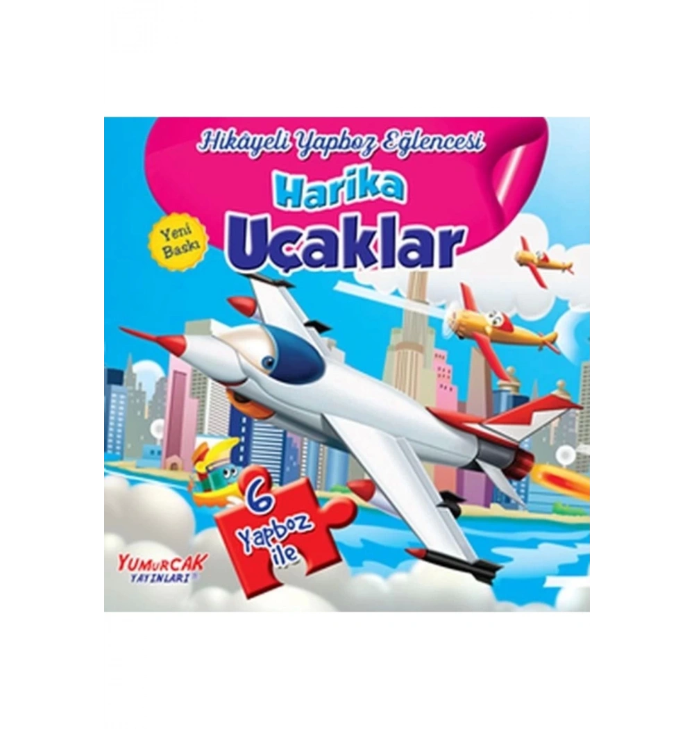Harika Uçaklar Hikayeli Yapboz  Yumurcak