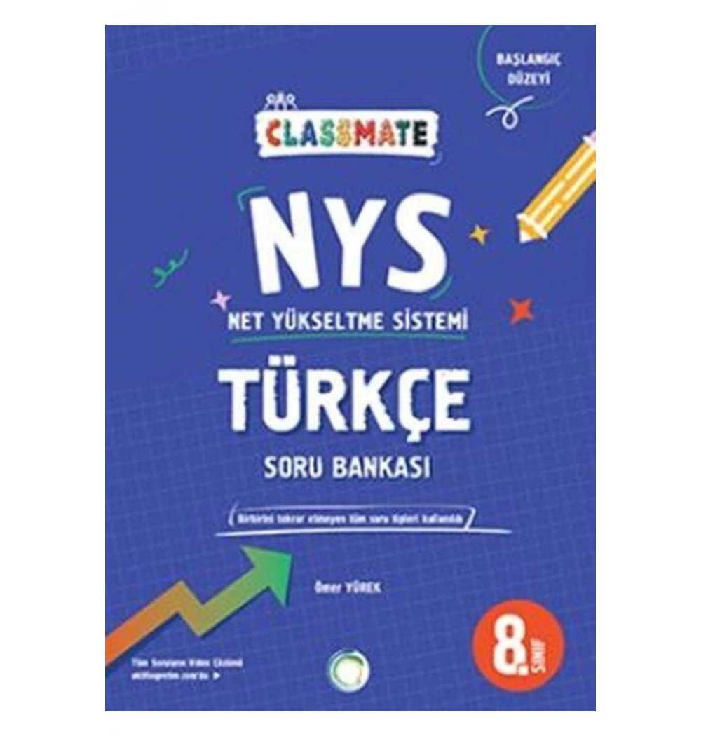 Okyanus 8.Sınıf Türkçe Soru Bankası Classmate Net Yükseltme Sistemi
