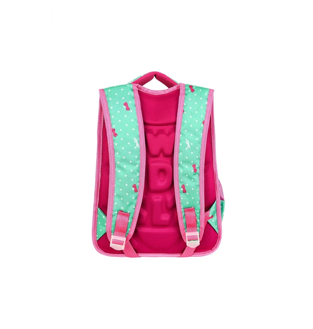 Yarasa Sırt İlkokul Çantası Mint Benekli Kedi Özkara Çanta