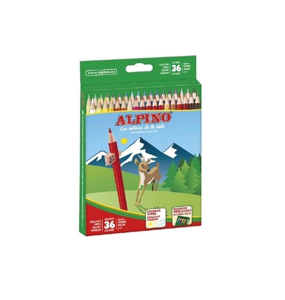 Alpino  Kuru Boya   Tam Boy 36 Renk       Al 600