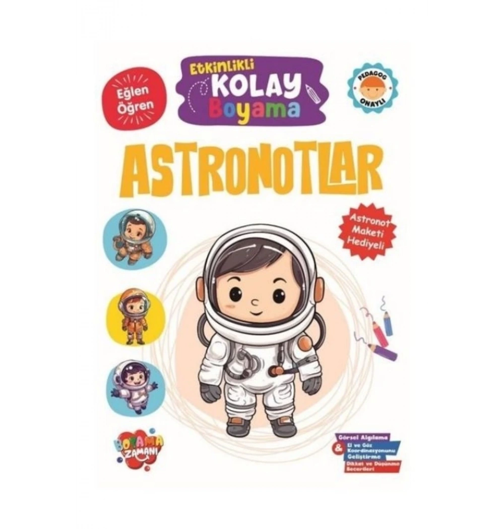 Kolay Boyama Astronotlar  Koloni