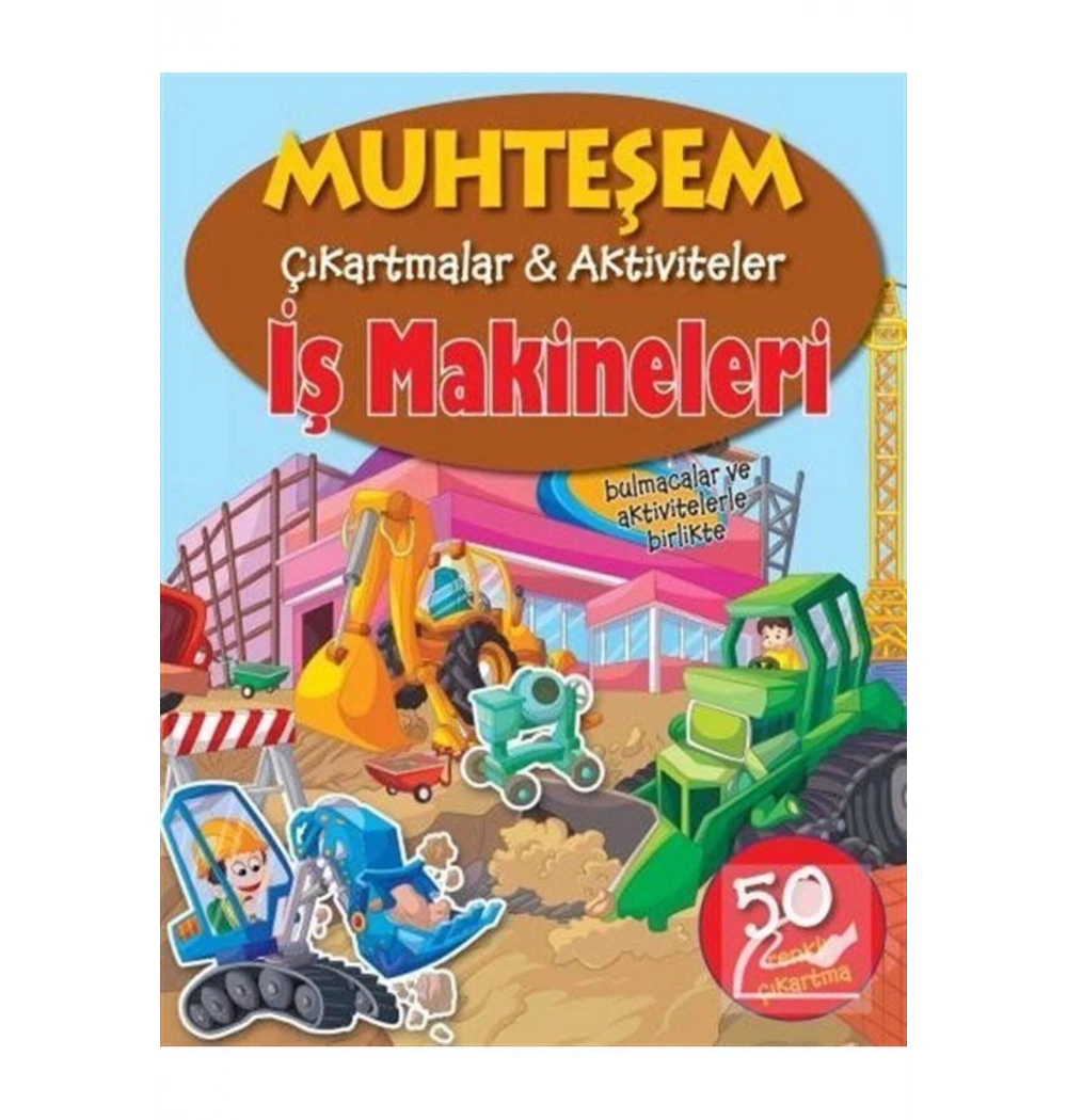 Muhteşem Çikartmalar Aktiviteler Iş Makineleri Parıltı