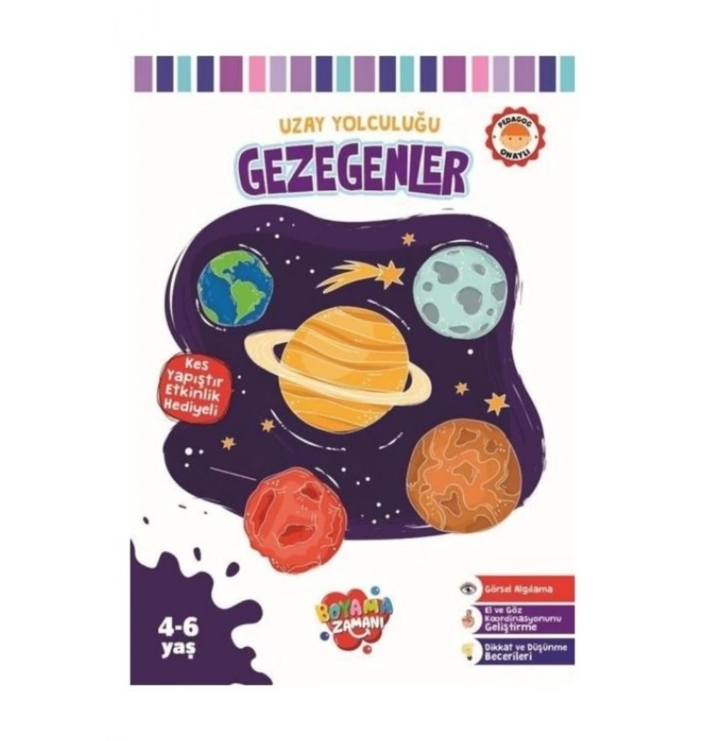 Uzay Yolculuğu Gezegenler Boyama