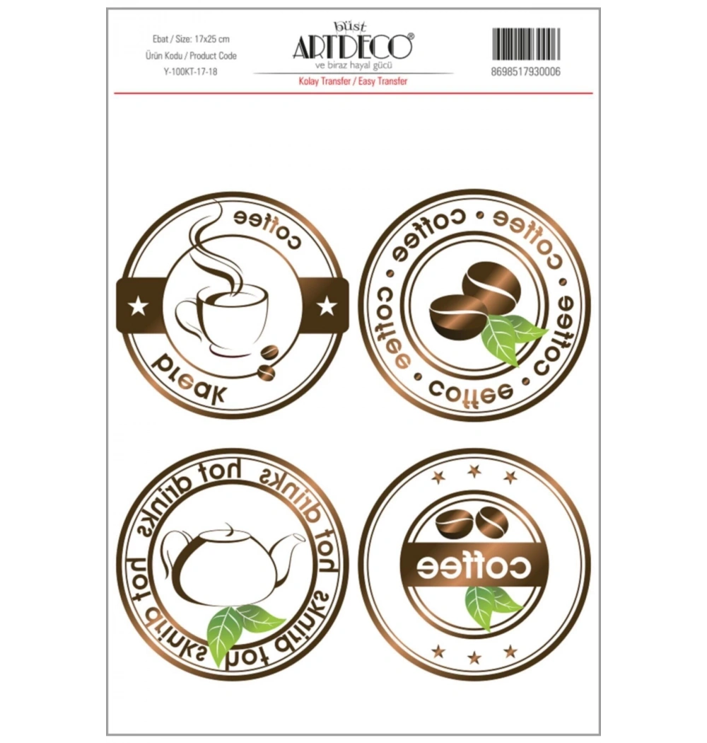 Lisans Artdeco Kolay Transfer 17X25 Cm  Lv-Y-100-Kt17-18