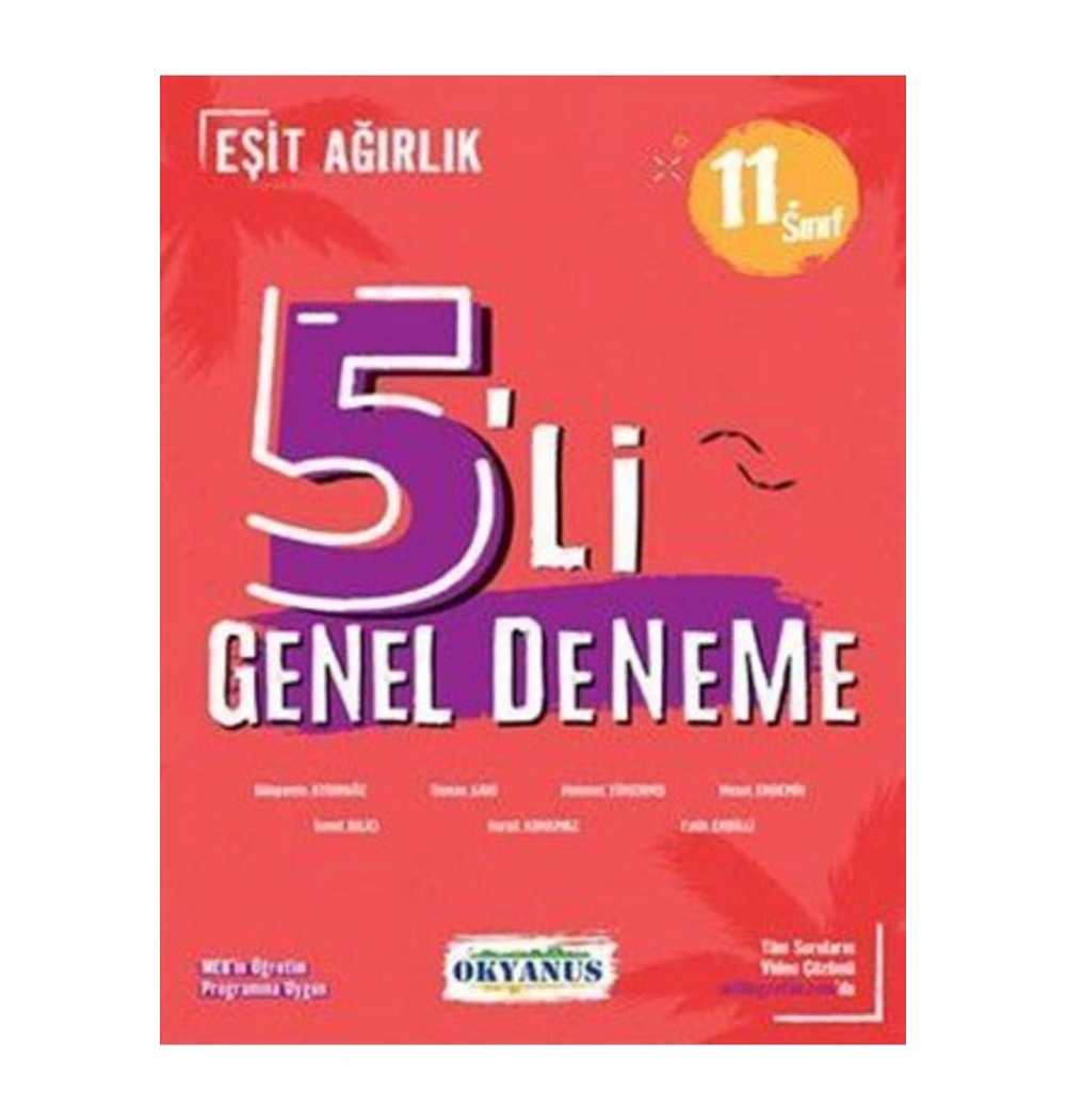 11.Sınıf Eşit Ağırlık 5 Deneme Okyanus