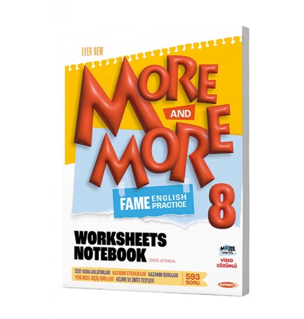 Kurmay 8.Sınıf More More Worksheets Notebook