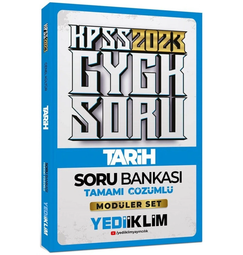 Kpss 2023 Gk Tarih Çözümlü Soru Bankası  Yediiklim
