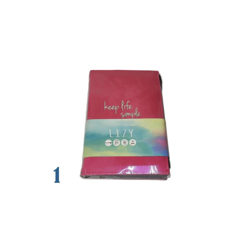 Liz Defter Velur Desen Fermuarlı Velfrd