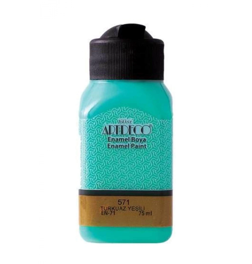 Lisans Artdeco Enamel Cam Boyası 75 Ml Turkuaz Yeşil Lv-Y-130I-571