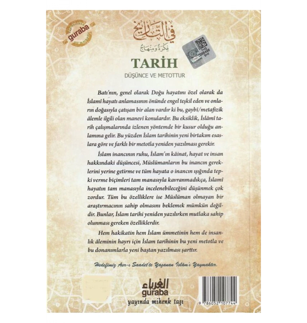 Tarih Düşünce Ve Metottur  Seyyid Kutub  Guraba