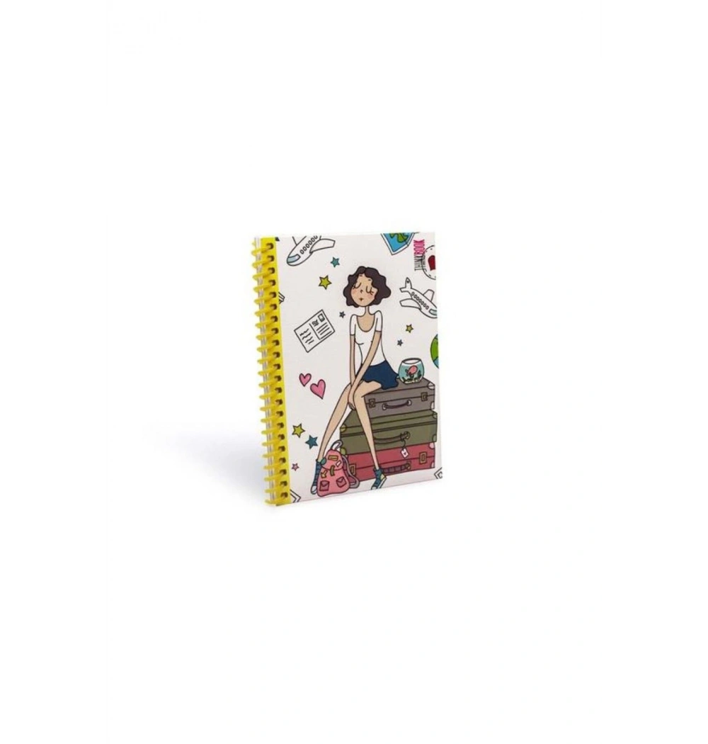 Thinkbook Cıty Travel Sarı Spiralli Not Defteri
