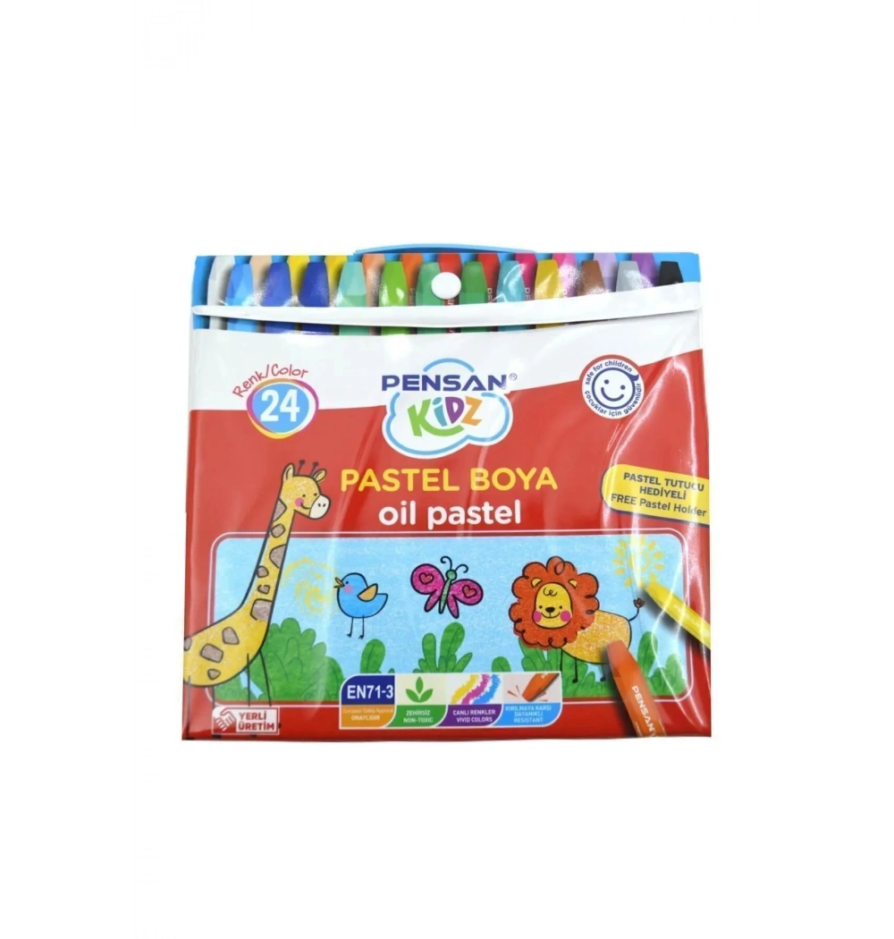 Pensan Kidz Çantali Pastel Boya 24 Renk pe98121pb24rç