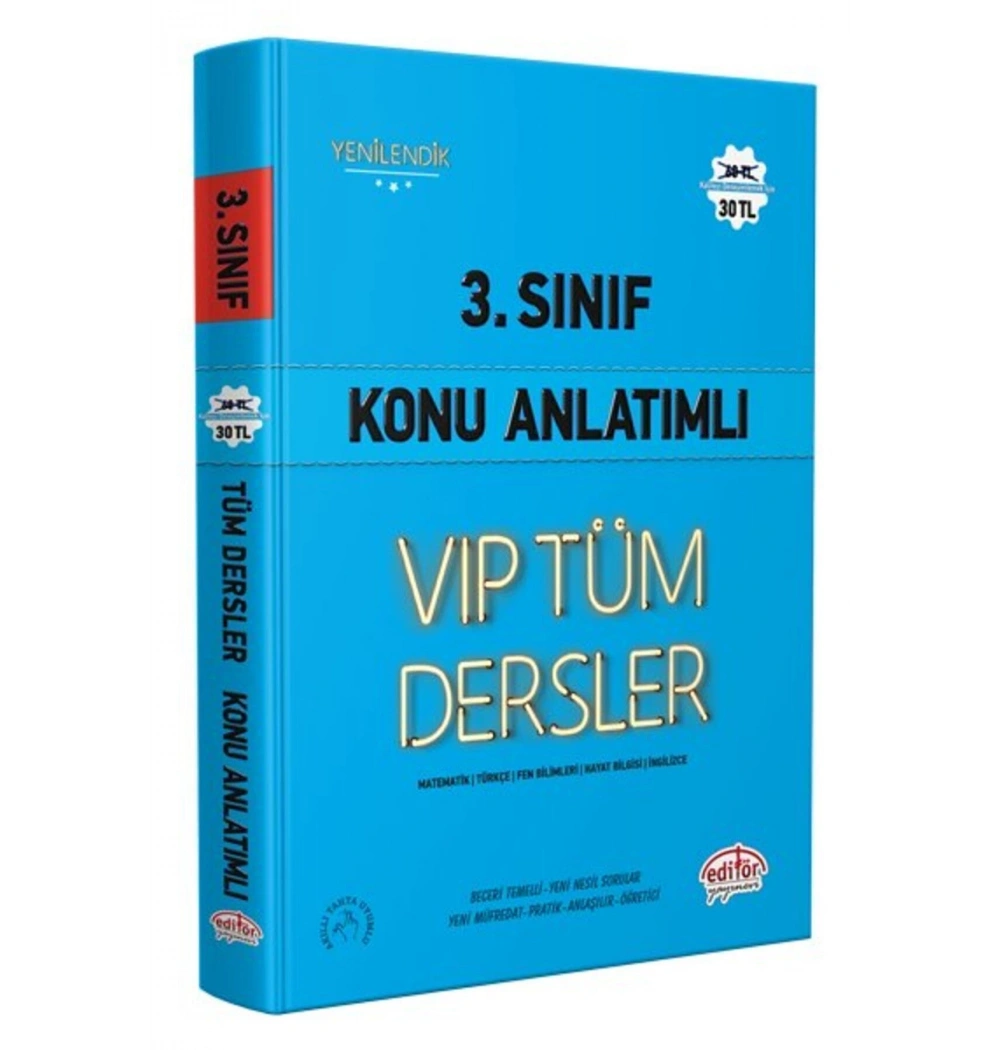 Editör 3.Sınıf Vip Tüm Dersler Konu Anlatım