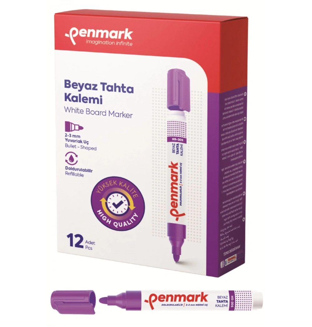 Penmark Tahta Kalemi Doldurabilir Mor Hs-505