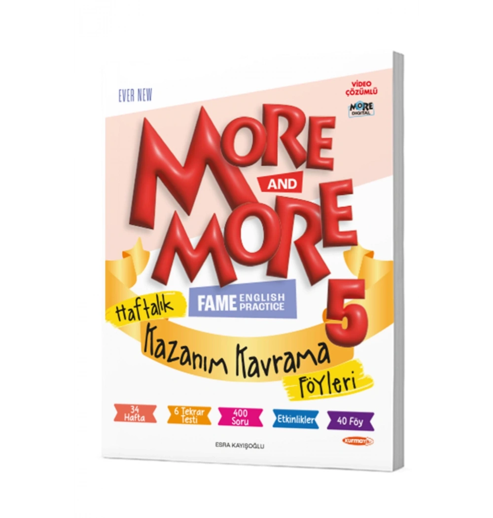 5.Sınıf More More Haftalık Kazanım Föyleri  Kurmay Elt