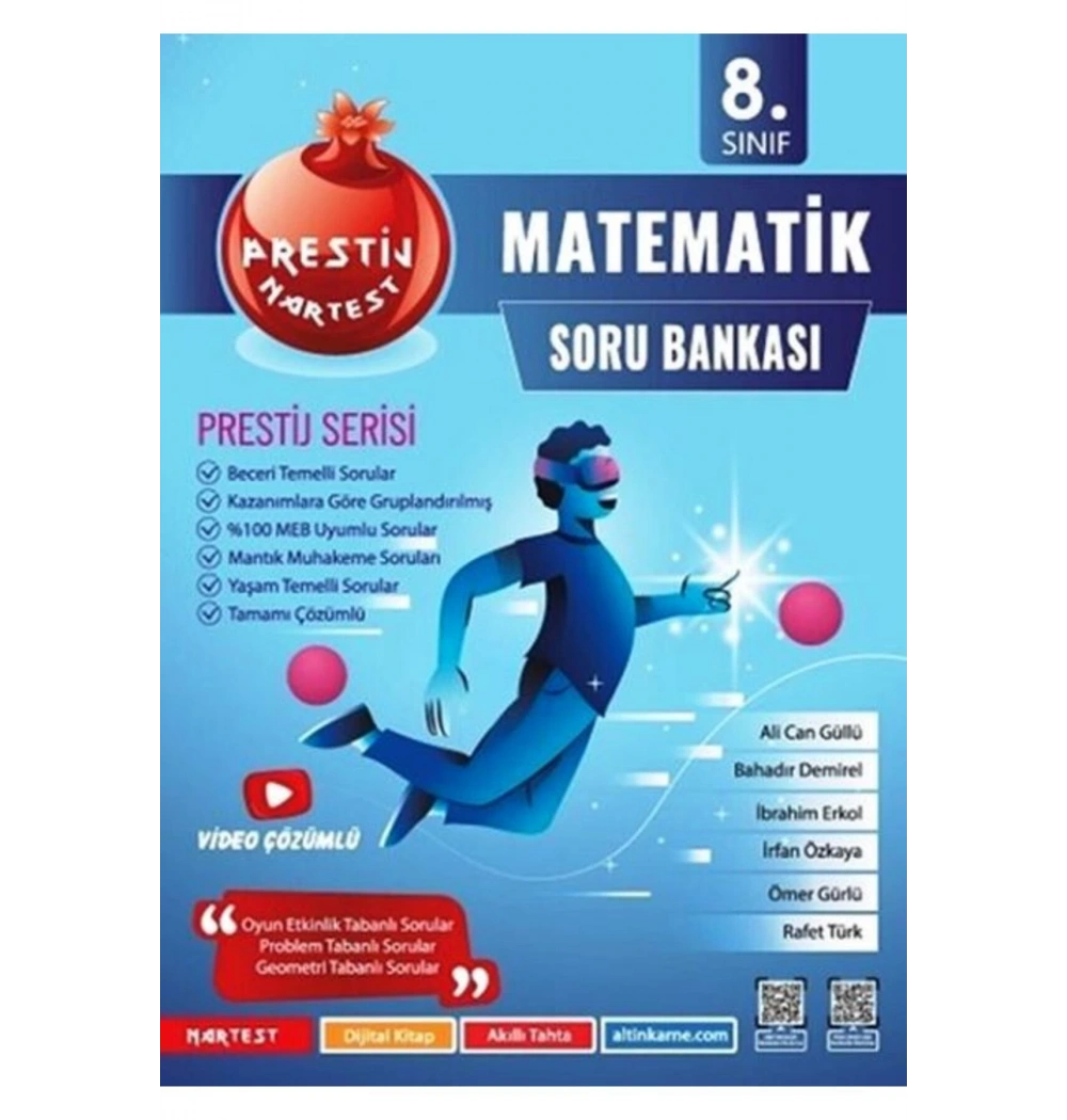 Nartest 8.Sınıf Matematik Soru Bankası Prestij Serisi