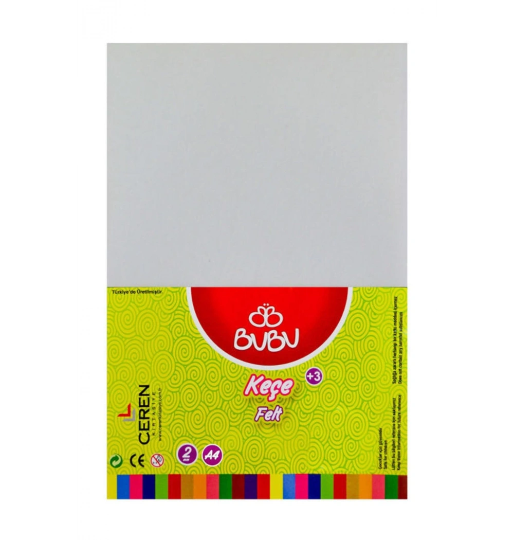 Bu-Bu 20X30 Keçe Beyaz 2 Mm  Kod:Bubu-Ke0015