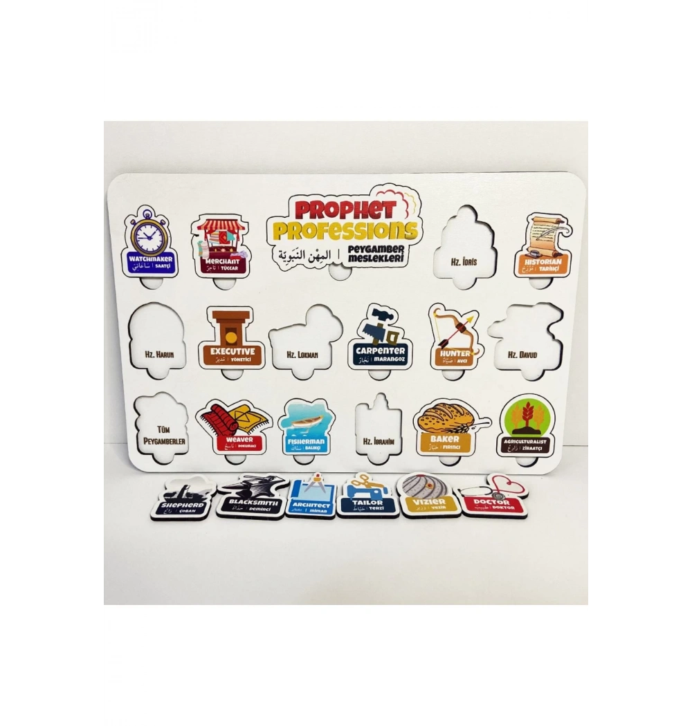 Elifba - Peygamber Meslekleri  Eğitici Öğretici Geliştirici 4+ Yaş Ve Üzeri  Moonbeavers
