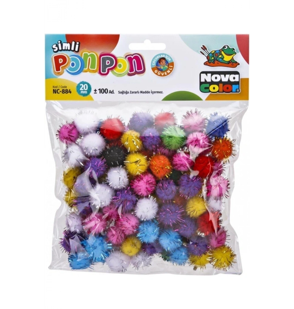 Nova Color Ponpon Simli 20 Mm (100 Lü) Nc-884