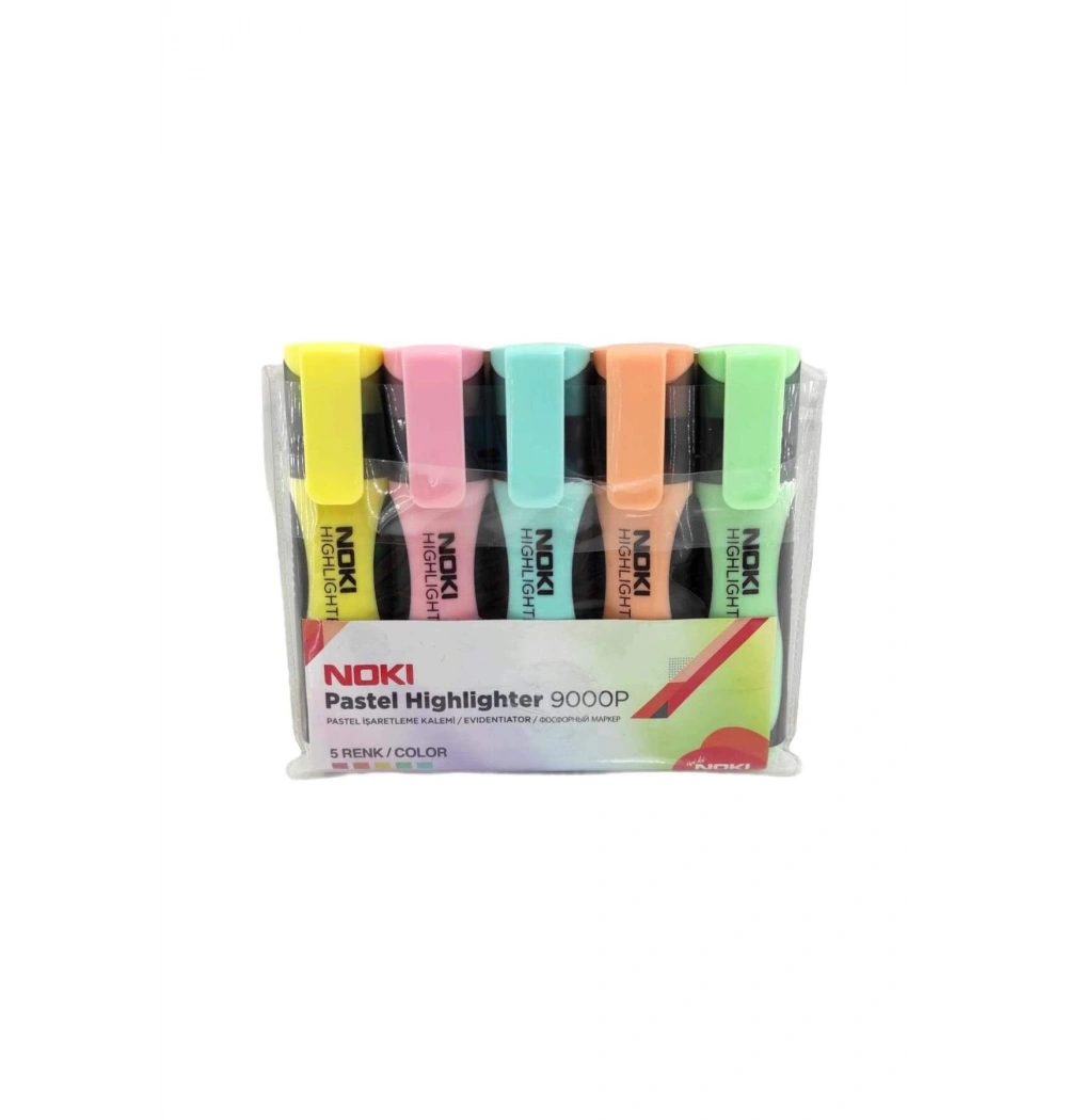 Noki Pastel Fosforlu Kalem 5Li Kod:9000P5Pvc