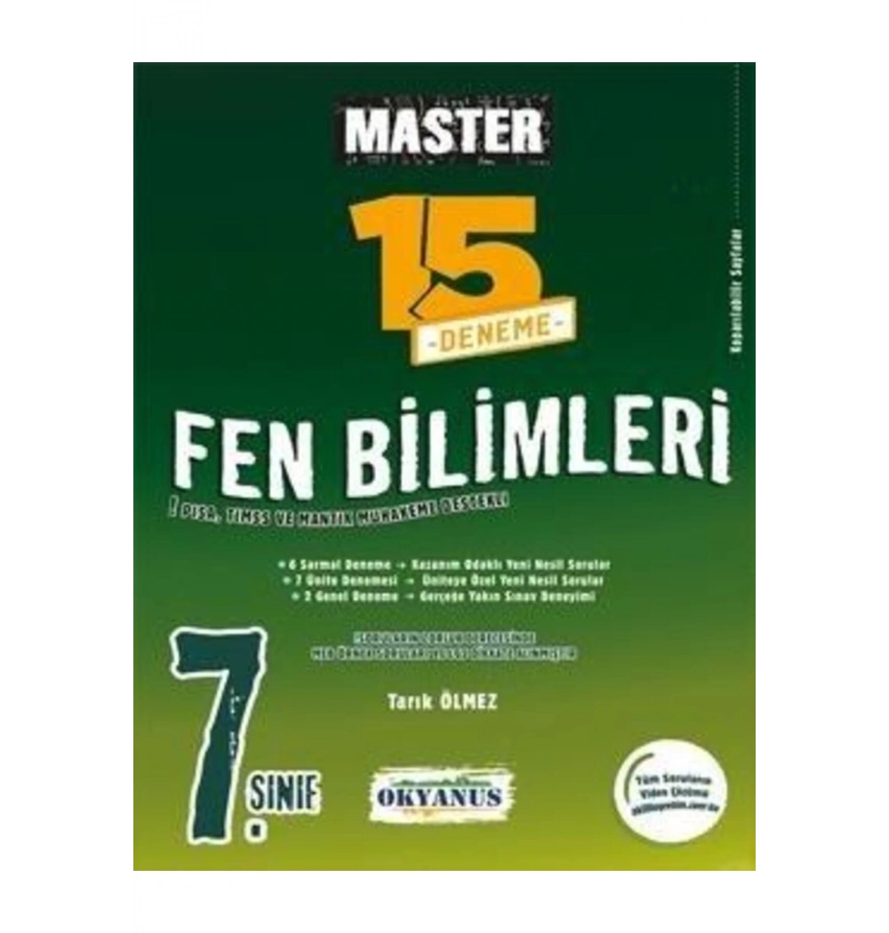 Okyanus 7.Sınıf Fen Bilimleri Master 15 Deneme